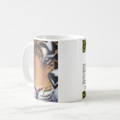 Tiger Portrait Kaffeetasse (Vorderseite Links)
