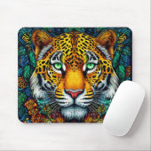 Tiger-Portrait Mousepad (Mit Mouse)