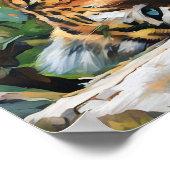 Tiger-Portrait Poster (Ecke)