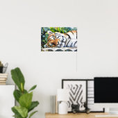 Tiger-Portrait Poster (Heimbüro)