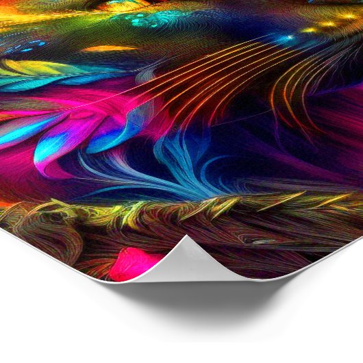 Tiger Portrait Poster (Ecke)