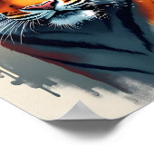 Tiger Portrait Poster (Ecke)