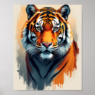 Tiger Portrait Poster