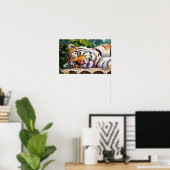 Tiger-Portrait Poster (Heimbüro)