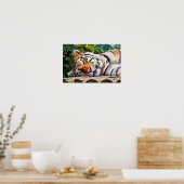 Tiger-Portrait Poster (Küche)
