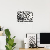 Tiger-Portrait Poster (Heimbüro)