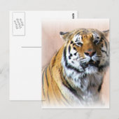 Tiger-Portrait Postkarte (Vorne/Hinten)