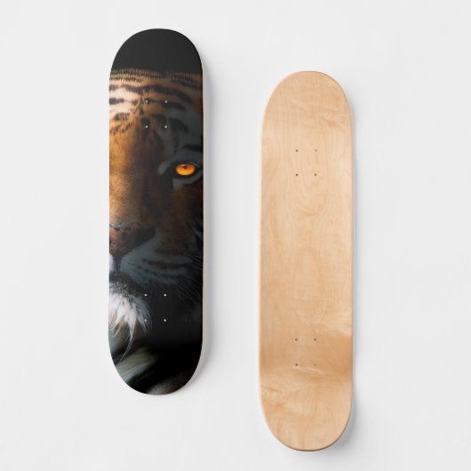 Tiger Portrait Skateboard (Vorderseite)