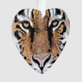 Tiger-Porträt-Grafik-Art Ornament (Vorderseite)