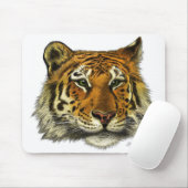Tiger-Porträt Mousepad (Mit Mouse)