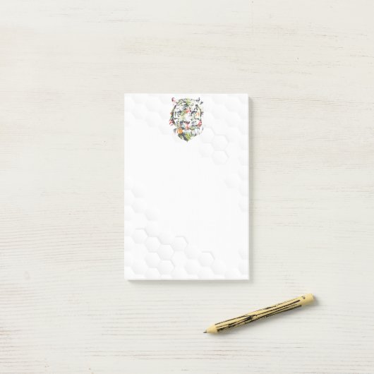 TIGER Post-It Notes - Tropical Pattern Klebezettel (Auf Schreibtisch)
