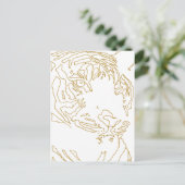 Tiger Post Postkarte (Stehend Vorderseite)