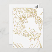 Tiger Post Postkarte (Vorne/Hinten)