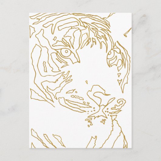 Tiger Post Postkarte (Vorderseite)