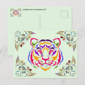 Tiger Postcard Postkarte (Vorne/Hinten)