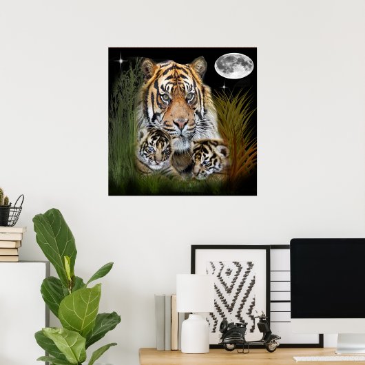 Tiger Poster (Heimbüro)