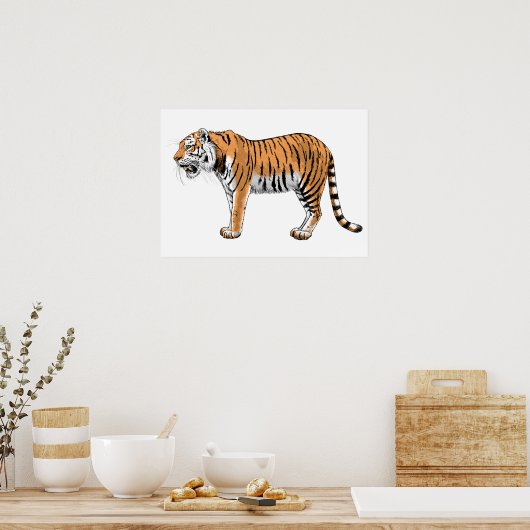 Tiger Poster (Küche)
