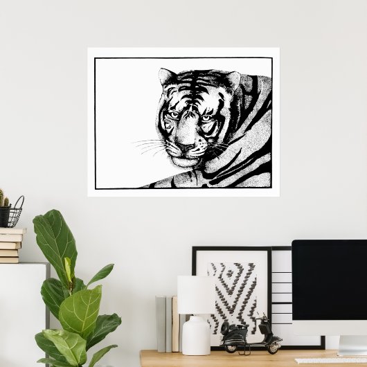 Tiger Poster (Heimbüro)