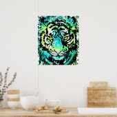 Tiger Poster Art - Tigeraugen (Küche)