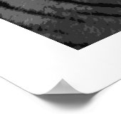 Tiger Poster mit weißer Grenze (Ecke)