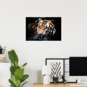 Tiger Poster Print - Pop Art Poster (Heimbüro)