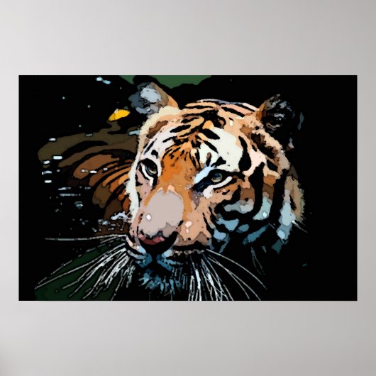 Tiger Poster Print - Pop Art Poster (Vorne)