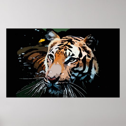 Tiger Poster Print - Pop Art Poster (Vorne)