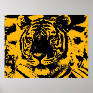 Tiger Poster Print - Pop Art Style Tigers Poster