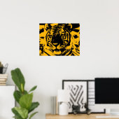 Tiger Poster Print - Pop Art Style Tigers Poster (Heimbüro)