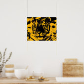 Tiger Poster Print - Pop Art Style Tigers Poster (Küche)