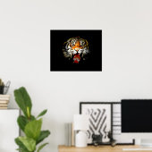 Tiger Poster Print - Pop Art Style Tigers Poster (Heimbüro)