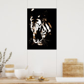 Tiger Poster Print - Tiger Face Pop Art Poster (Küche)