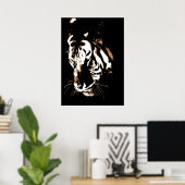 Tiger Poster Print - Tiger Face Pop Art Poster (Heimbüro)