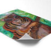 TIGER POSTER VON KÜNSTLER PAULA REILLY. (Ecke)