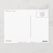 Tiger Postkarte (Rückseite)