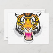 Tiger Postkarte (Vorne/Hinten)