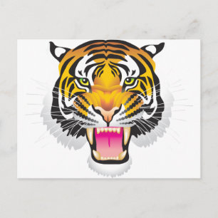 Tiger Postkarte