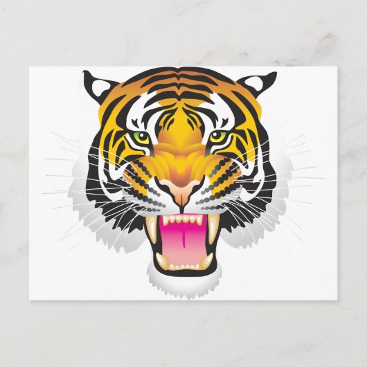 Tiger Postkarte (Vorderseite)