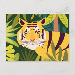 Tiger Postkarte