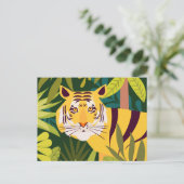 Tiger Postkarte (Stehend Vorderseite)