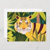 Tiger Postkarte (Vorne/Hinten)