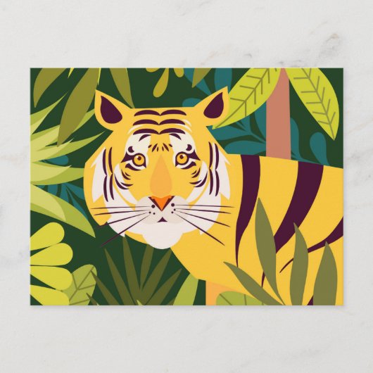 Tiger Postkarte (Vorderseite)