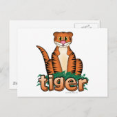 TIGER! POSTKARTE (Vorne/Hinten)