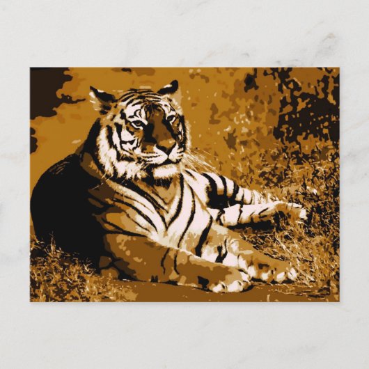 Tiger Postkarte (Vorderseite)