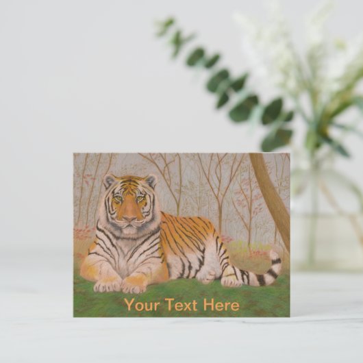 Tiger Postkarte (Stehend Vorderseite)