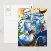Tiger Postkarte (Vorne/Hinten)