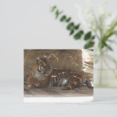 Tiger Postkarte (Stehend Vorderseite)