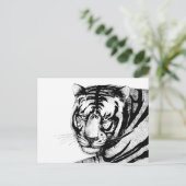 TIGER POSTKARTE (Stehend Vorderseite)