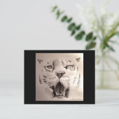 Tiger Postkarte (Stehend Vorderseite)
