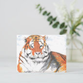Tiger Postkarte (Stehend Vorderseite)
